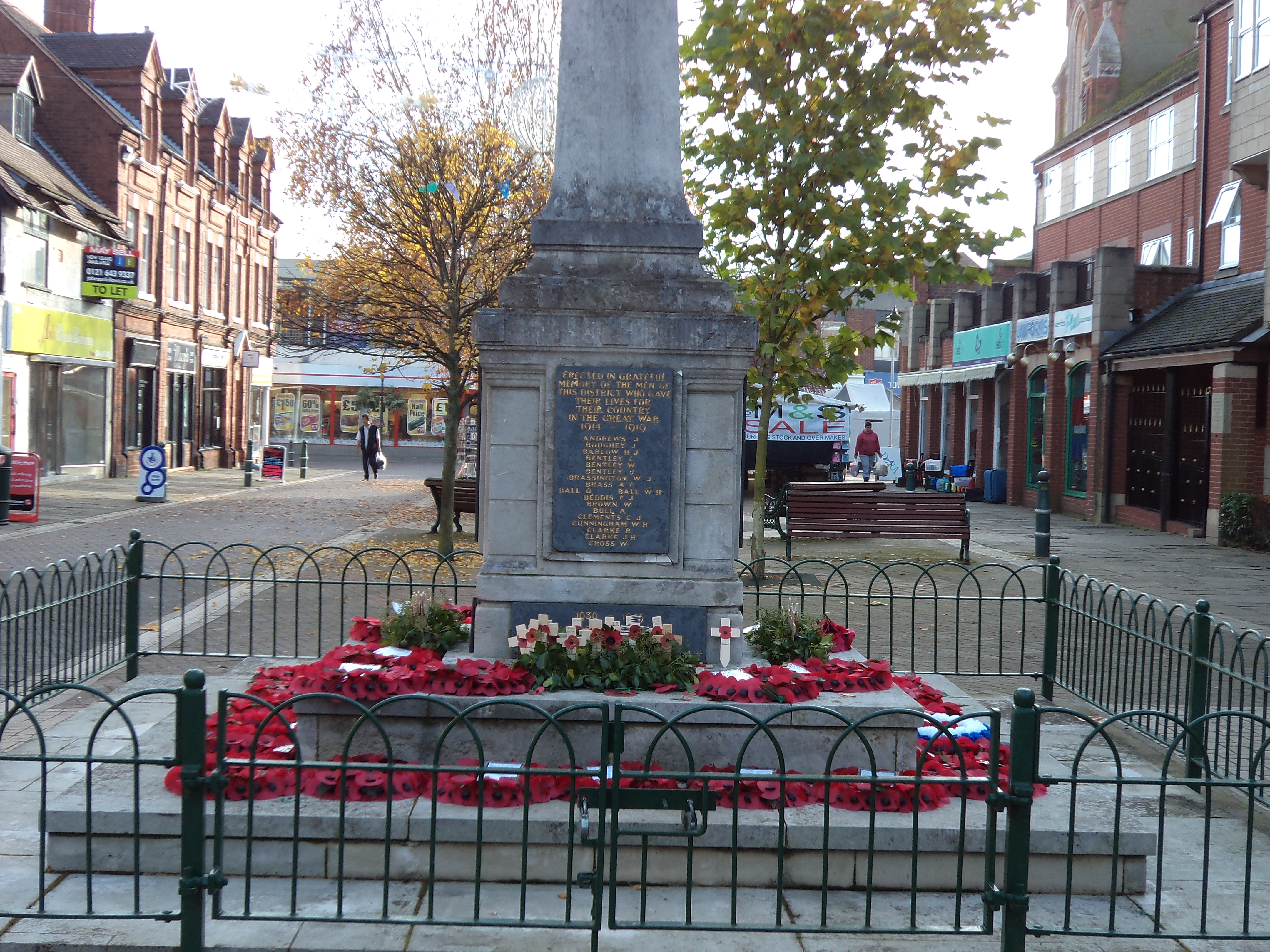 Roll of Honour Staffordshire Rugeley